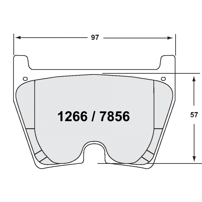Endurance compound with less wear. Race brake pads - Audi / Lamborghini
Mercedes / VW
front pad